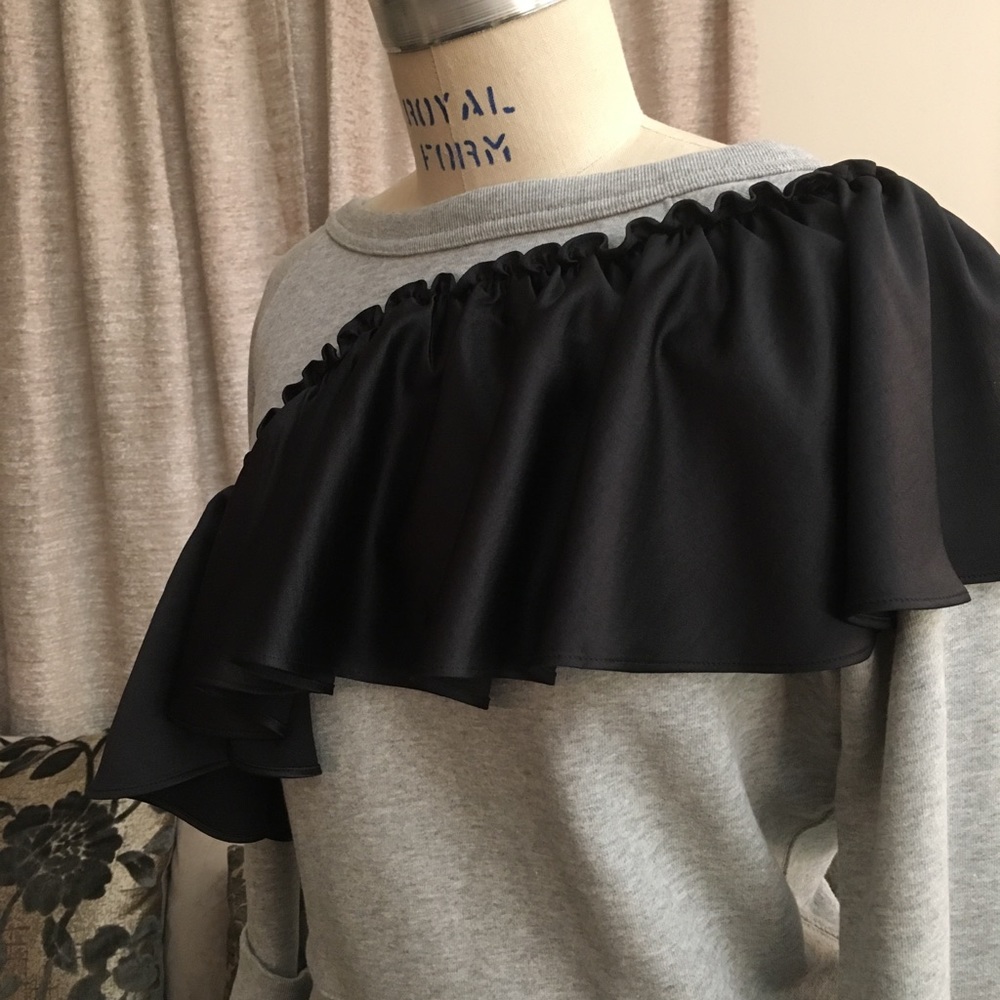 J Crew Ruffled Sweatshirt - Picture 3 of 8